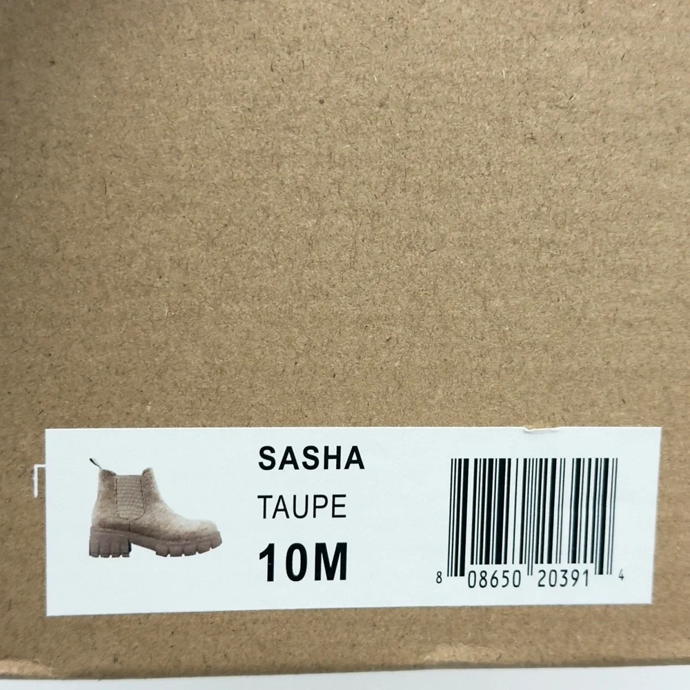New Sasha Cushionaire Chelsea Vegan Tan Boot Sz 10